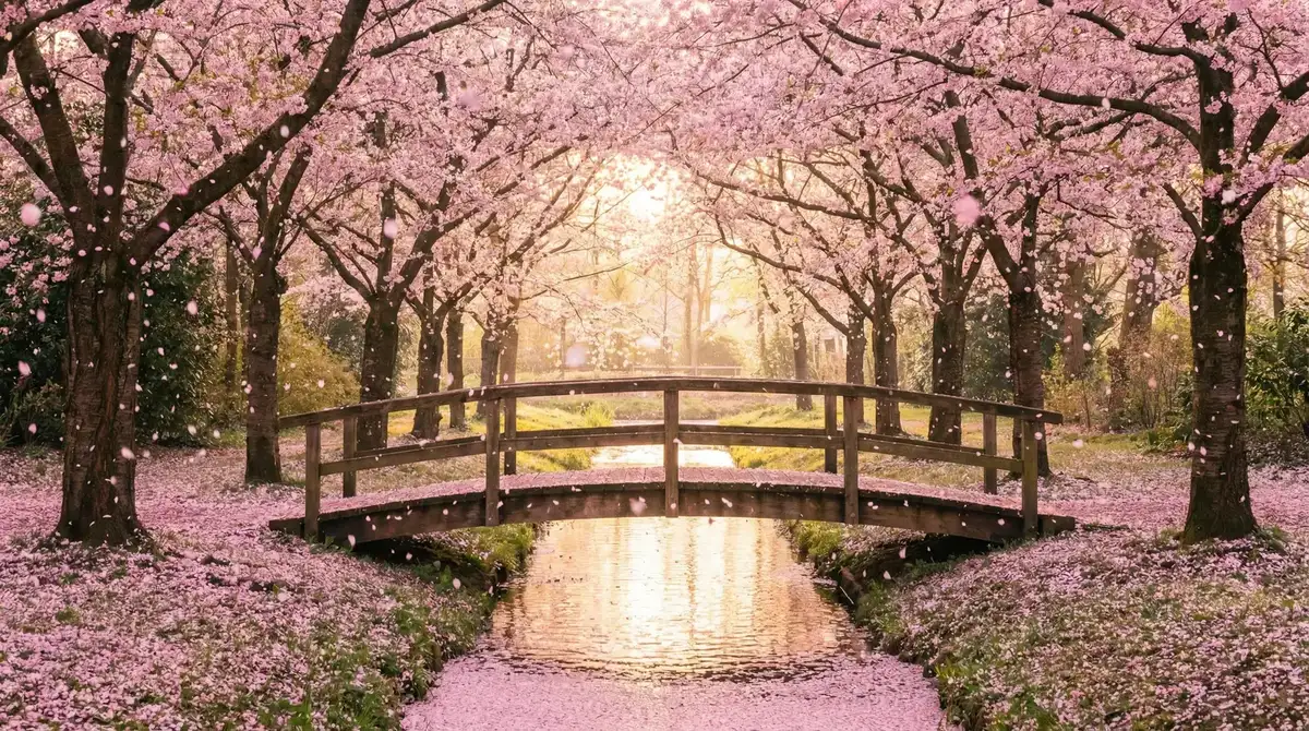 樱花桥畔 - 色情导航 唯美风景